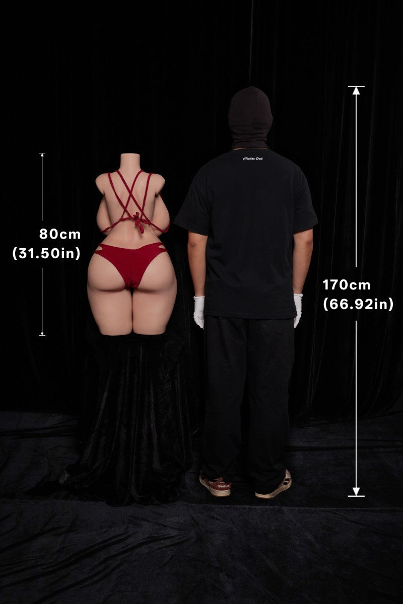 BBW Torso sexdukke (Climax Doll ULW 80 cm K-cup silikon)