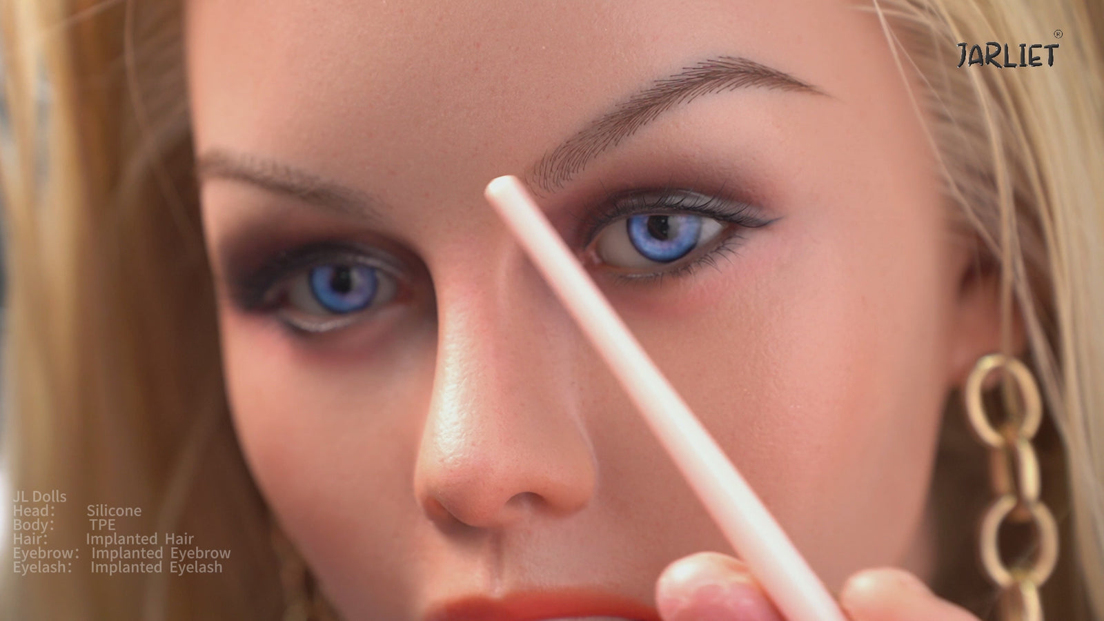 Blanche sexdukke (Jarliet 148 cm E-cup TPE+silikon)