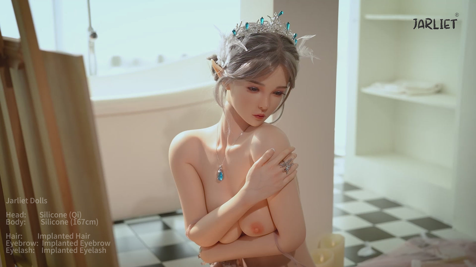 Qi sexdukke (Jarliet 167 cm B-cup silikon)