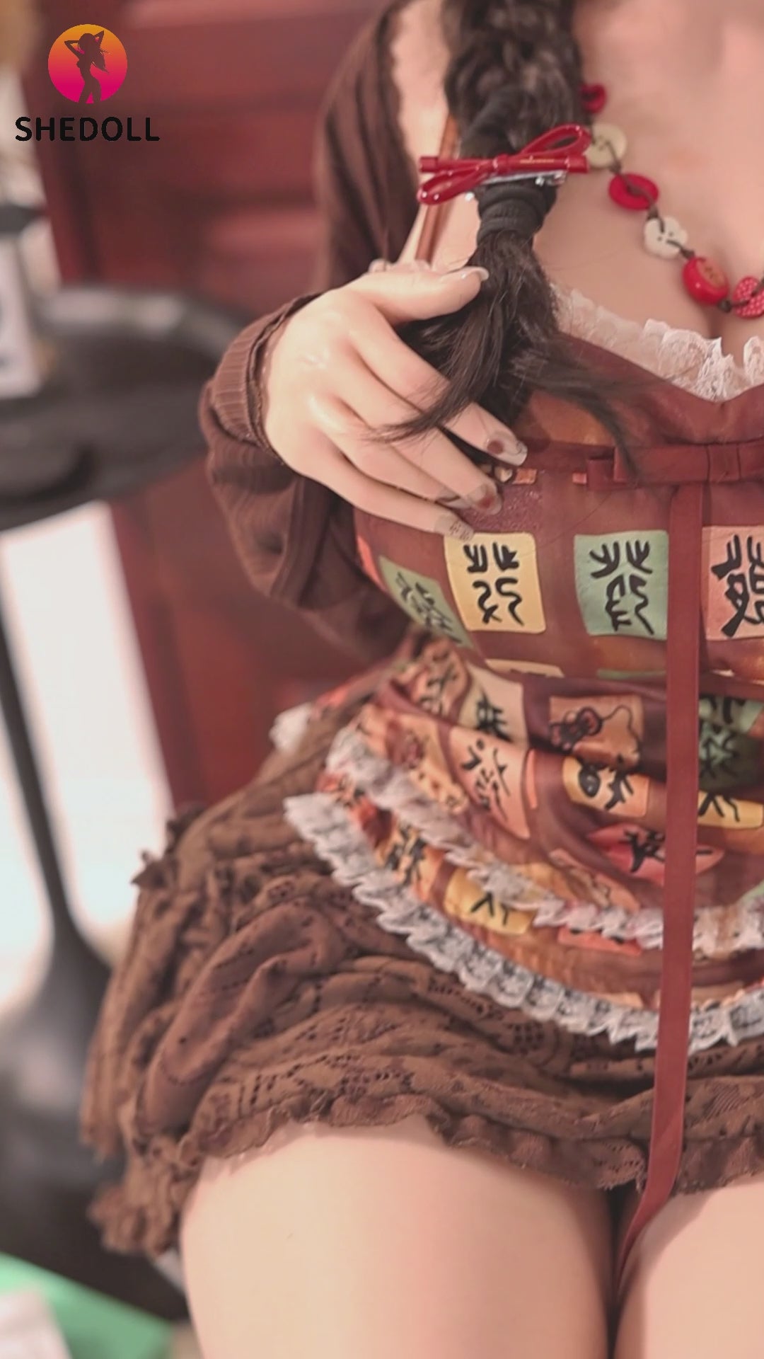 Aileen sexdukke (SHEDOLL 145 cm G-cup #SH215 Silikon)