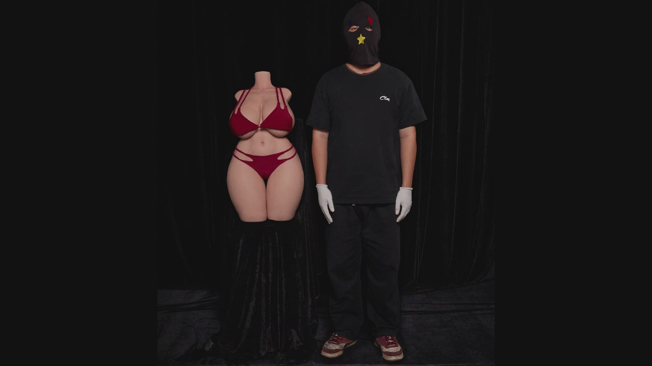 BBW Torso sexdukke (Climax Doll ULW 80 cm K-cup silikon)