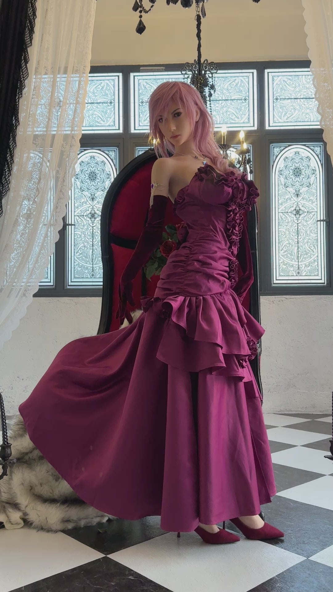 Lightning sexdukke (Game Lady 171 cm G-cup nr.19 silikon)