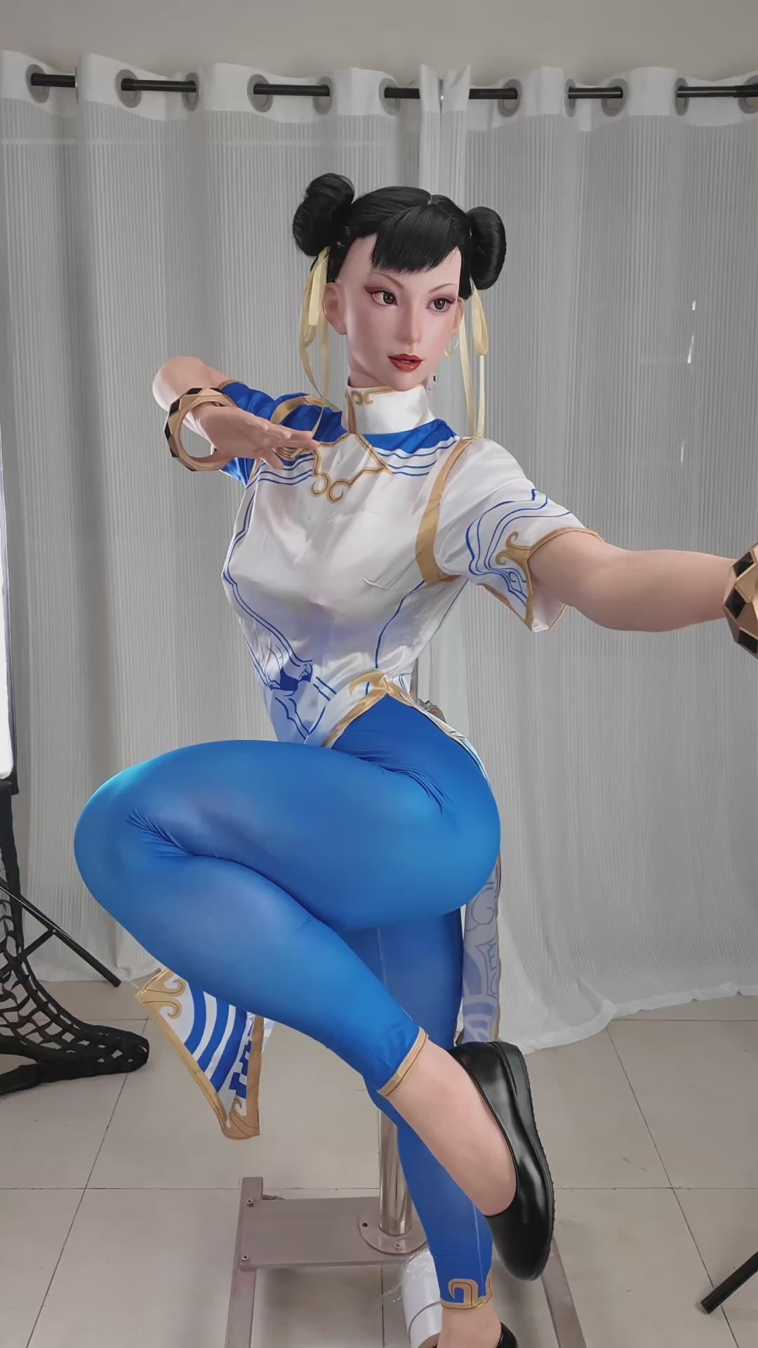 Chun Li sexdukke (Game Lady 169 cm F-cup nr. 47-1 silikon)