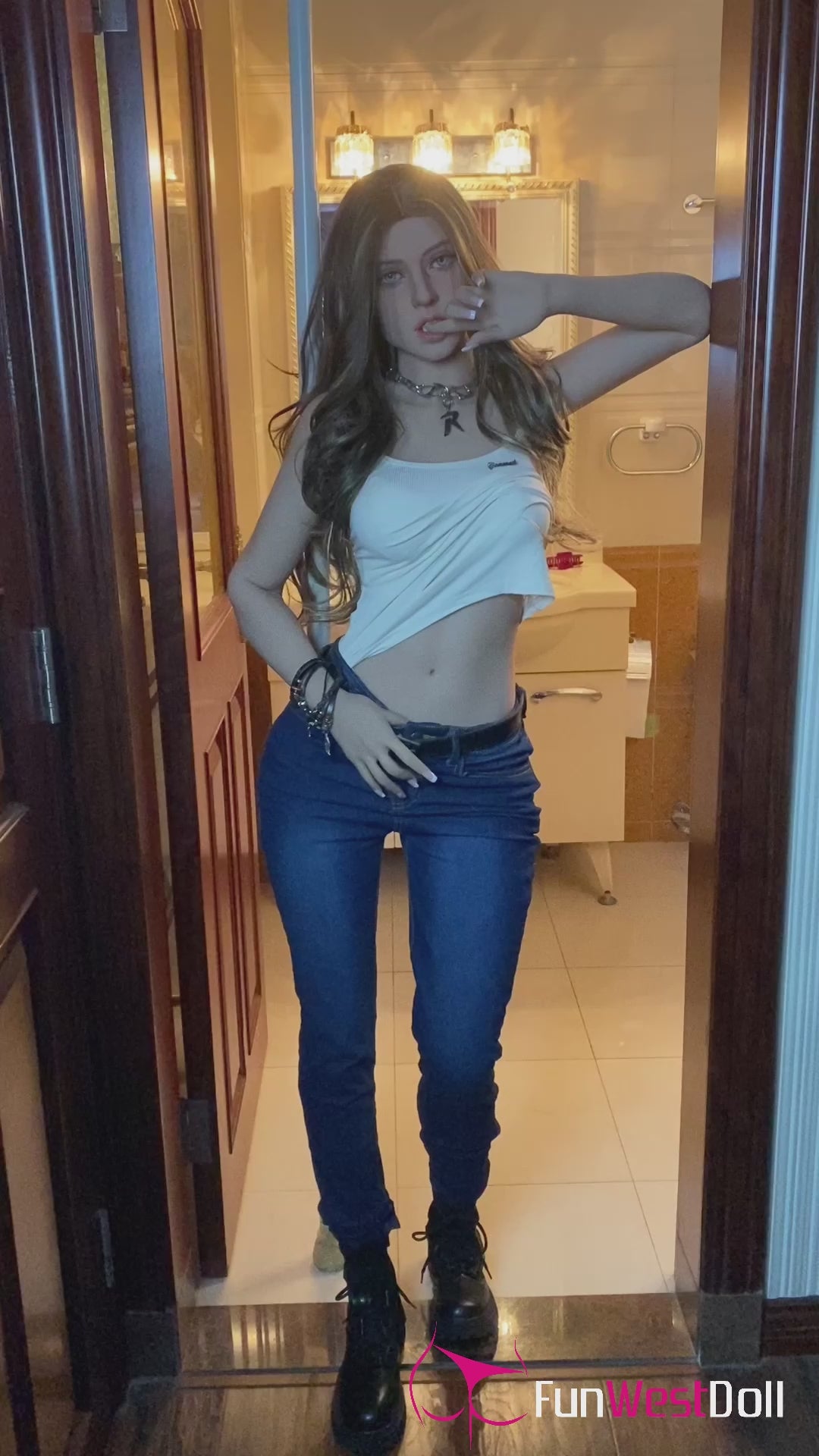 Jasmine sexdukke (FunWest Doll 159 cm A-cup #027 TPE)