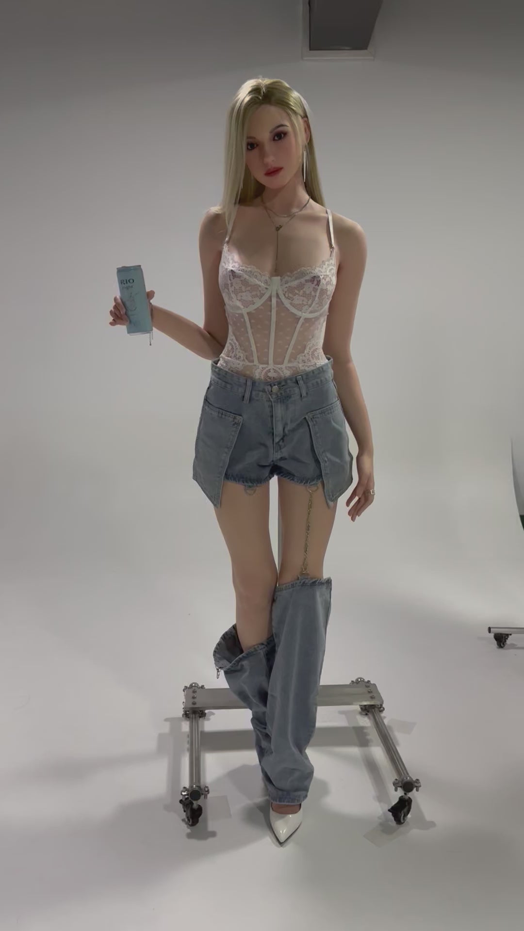 Zeina sexdukke (Zelex 175 cm E-cup GE111-1 silikon)