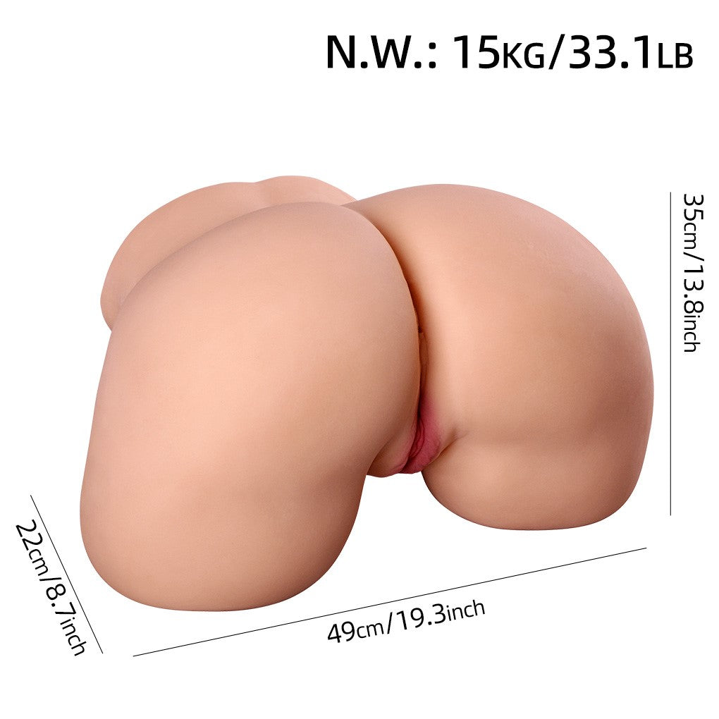 Rumpe ekstra stor krøllete (EL-Doll HIP 124cm TPE) EXPRESS