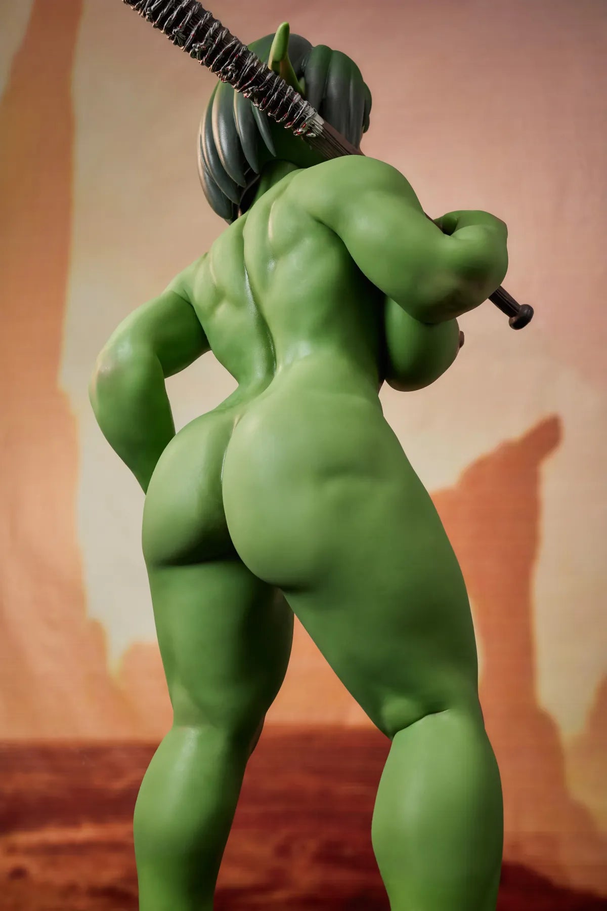 Barza Orc sexdukke (Climax Doll Ultra 120 cm J-cup silikon)