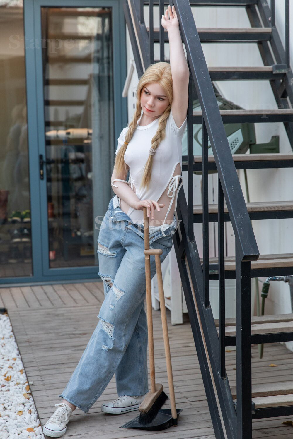 Imogen sexdukke (Starpery 171cm a-cup TPE+silikon)