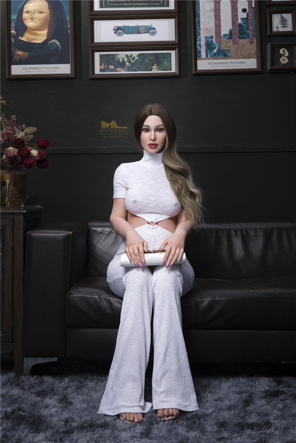 Pearl gravid sexdukke (Irontech Doll 158cm d-cup S19 silikon)