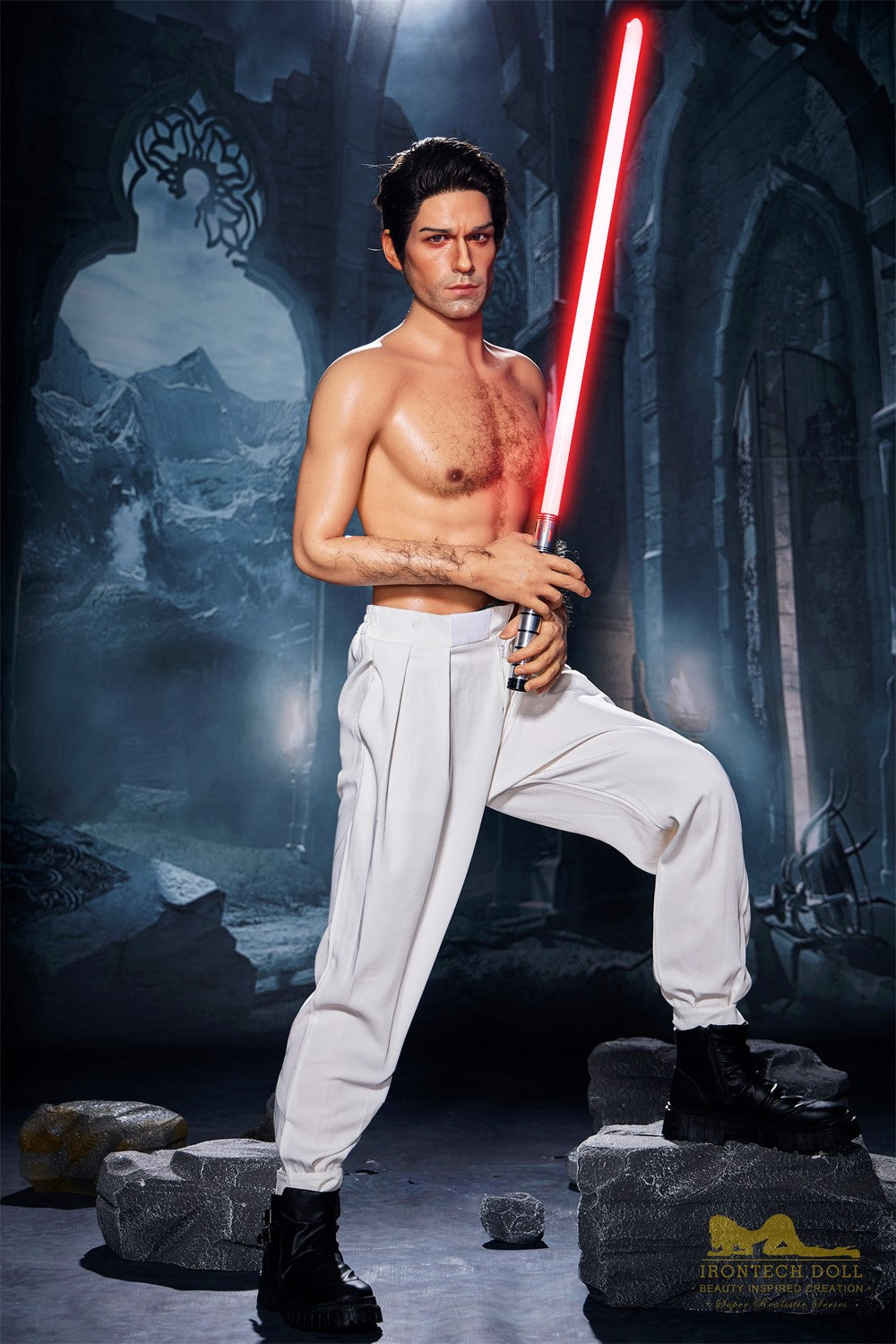 Luke mannlig sexdukke (Irontech Doll 170 cm M5 silikon)