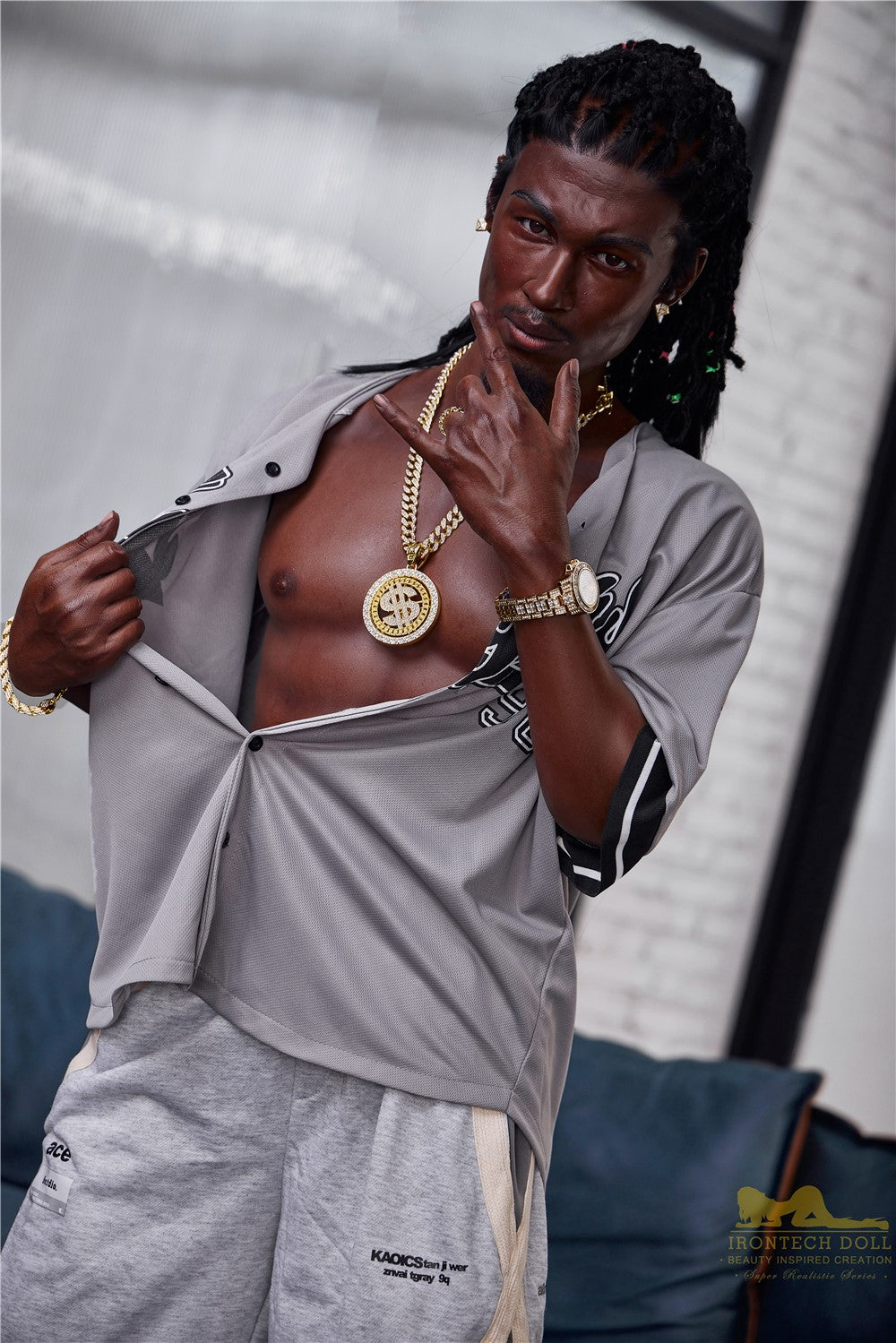 Regning mannlig sexdukke (Irontech Doll 170 cm M7 silikon)