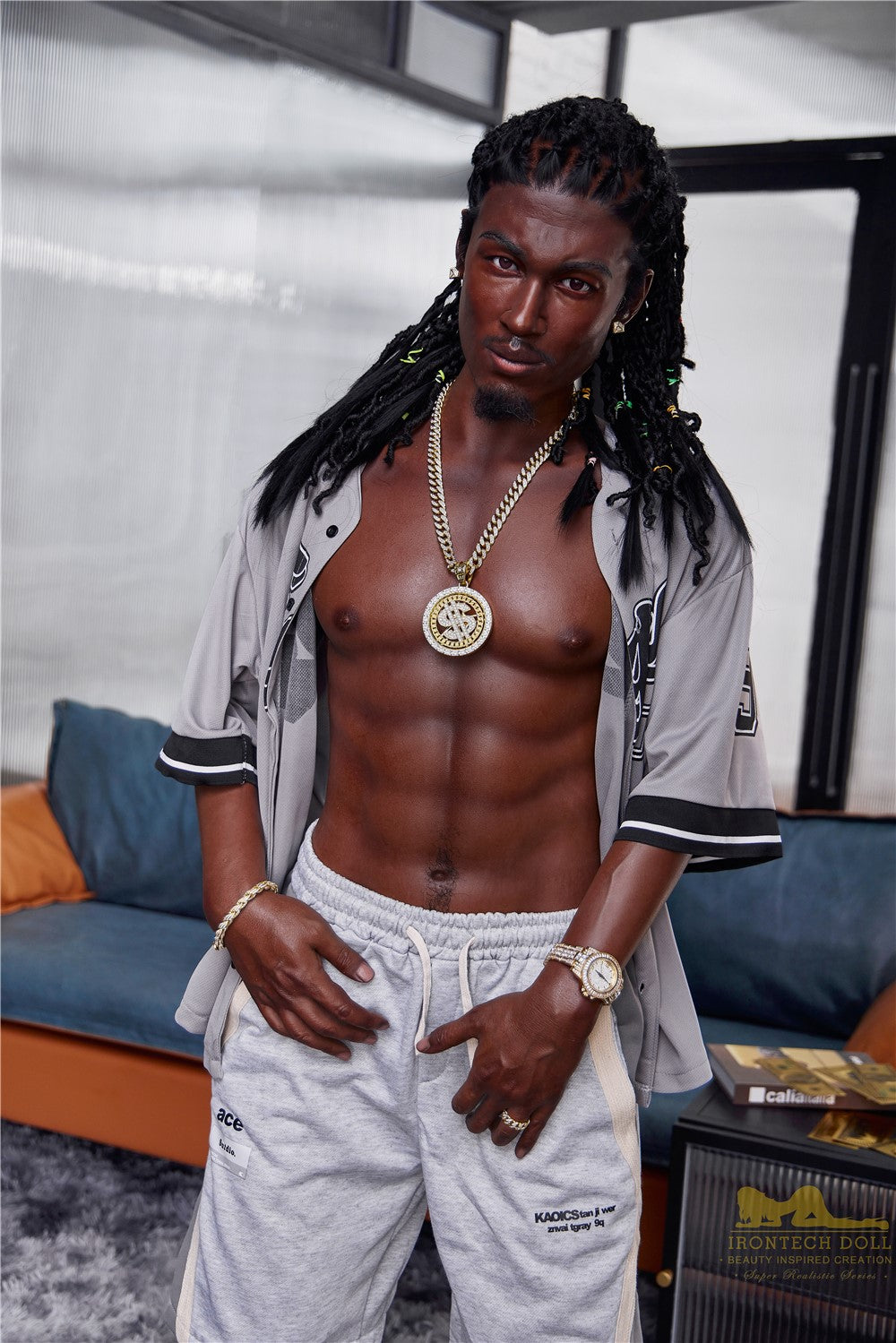 Regning mannlig sexdukke (Irontech Doll 170 cm M7 silikon)