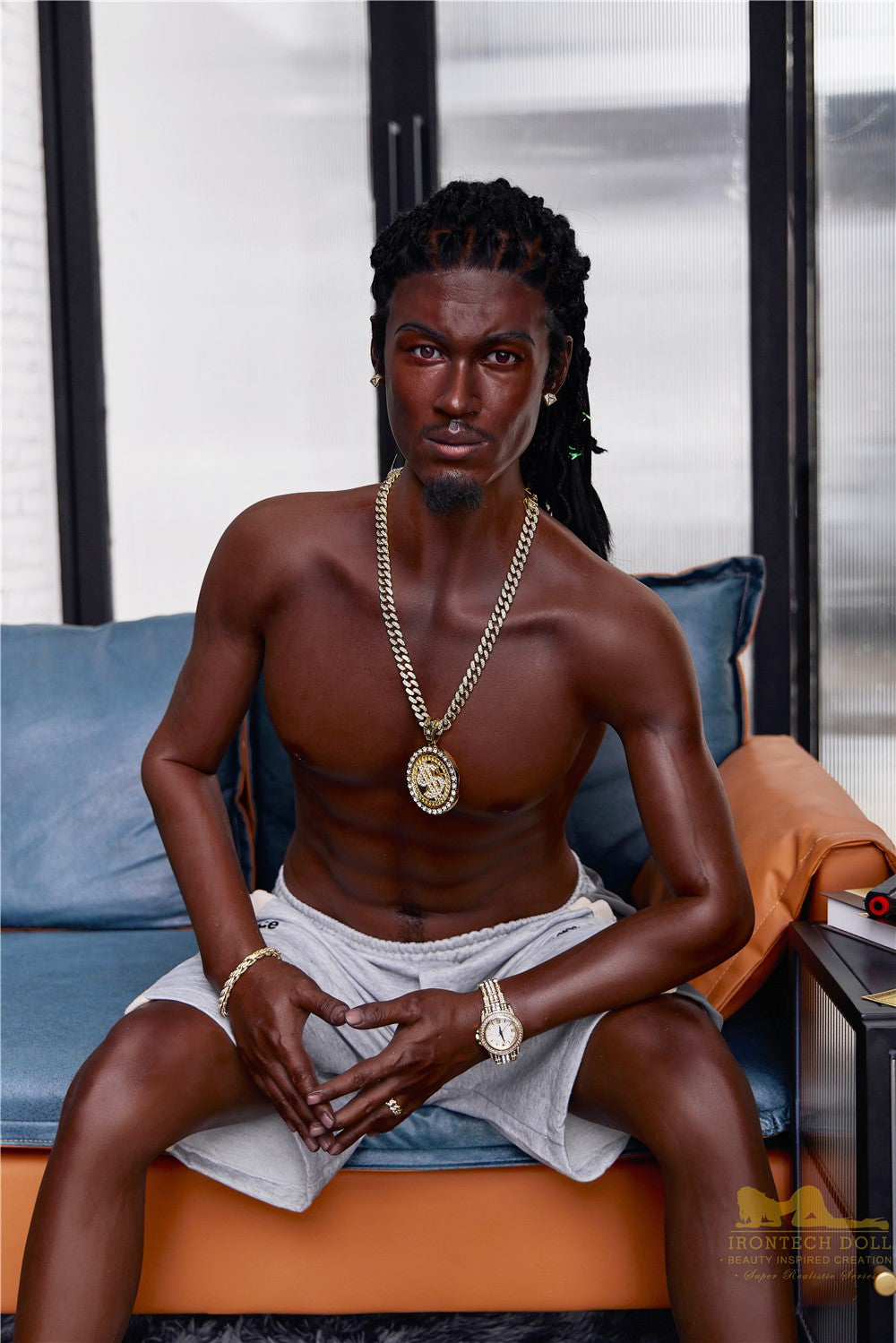 Regning mannlig sexdukke (Irontech Doll 170 cm M7 silikon)