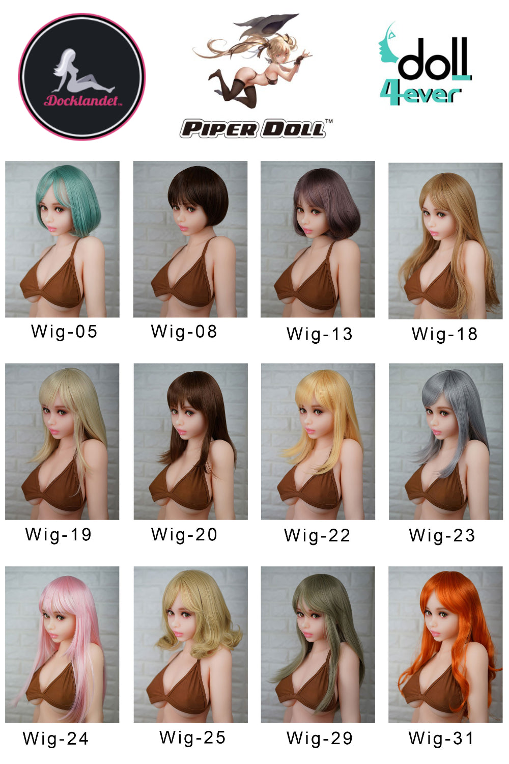 Parykk (velg mellom 94 forskjellige)