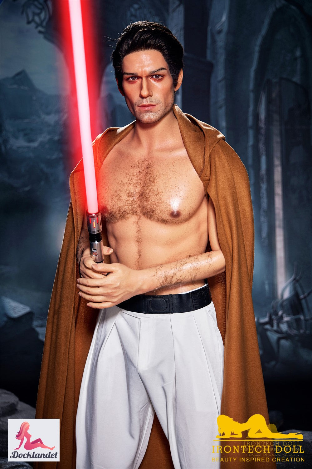 Luke mannlig sexdukke (Irontech Doll 170 cm M5 silikon)
