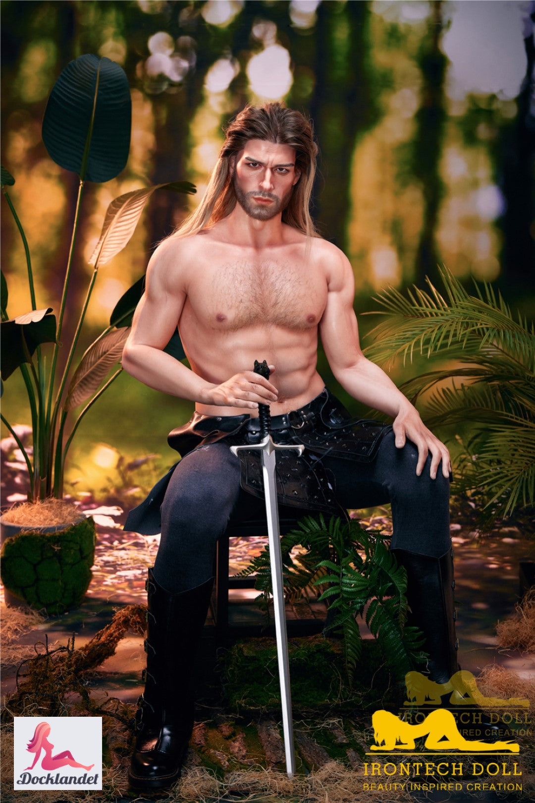 Ragnar mannlig sexdukke (Irontech Doll 176cm M5 silikon)