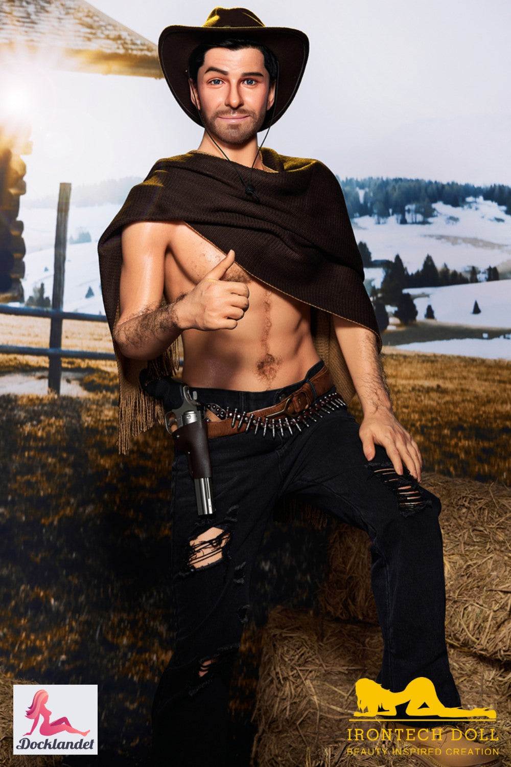 Allen mannlig sexdukke (Irontech Doll 170 cm M6 silikon)