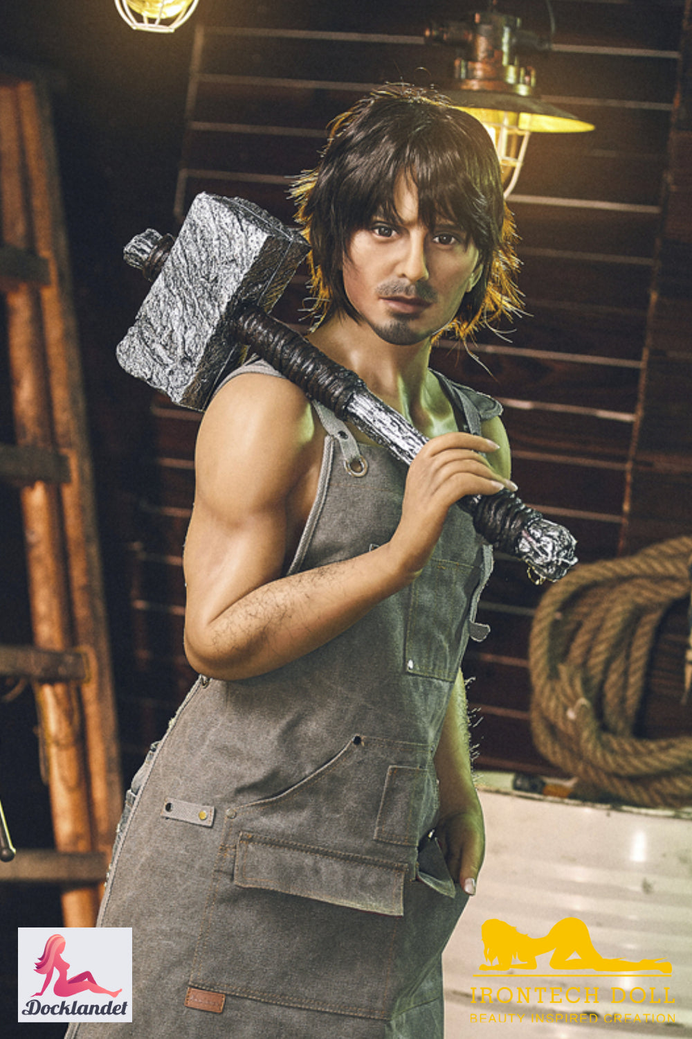 Nicholas mannlig sexdukke (Irontech Doll 162cm #204 TPE)
